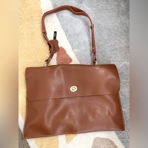 Brand New Brown Leather Work Bag